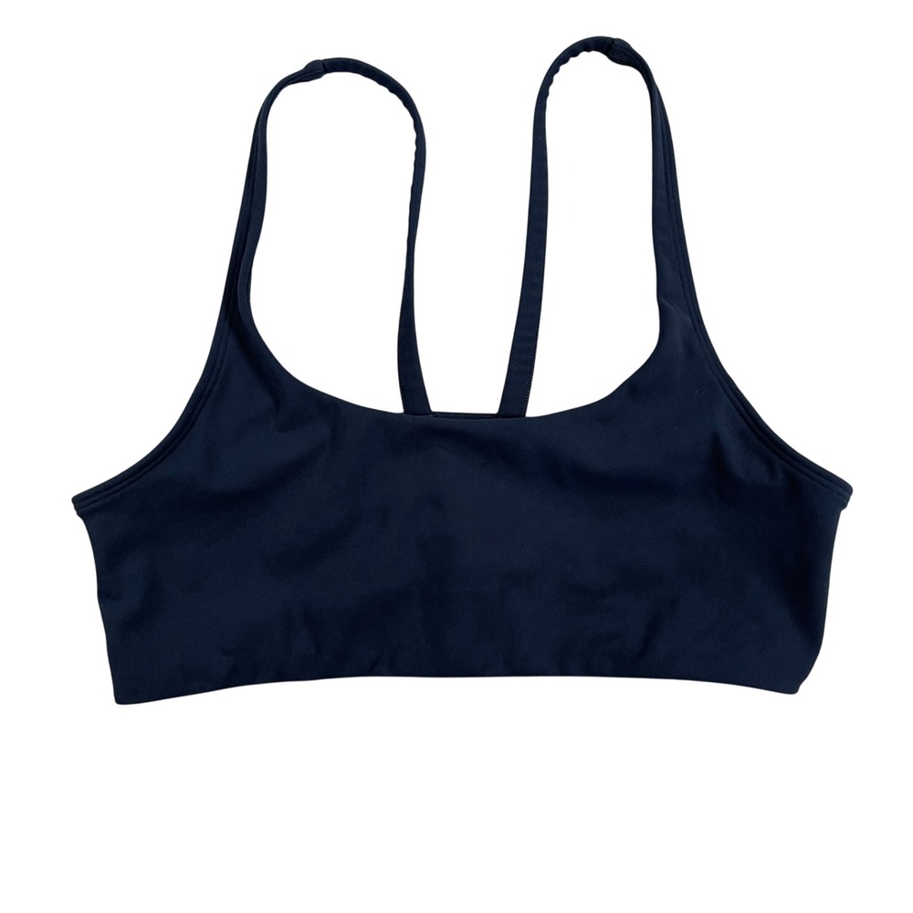 Vuori Yosemite Strappy Back Performance Sports Bra Womens Small Navy Blue